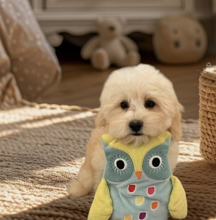 Maltipoo maltai es torpe uszkar