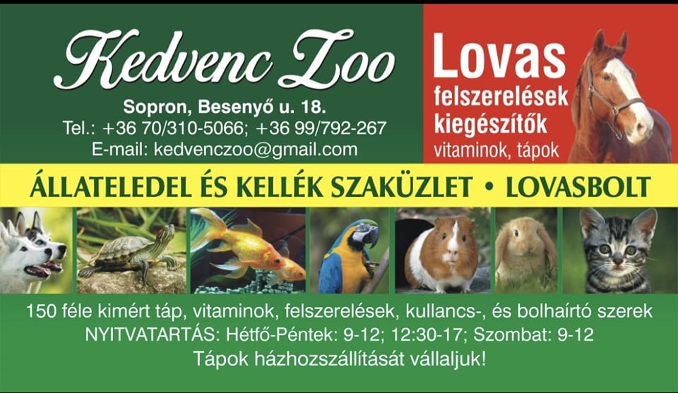 Kedvenczoo Állateledel és Felszerelés Szaküzlet Lovas bolt