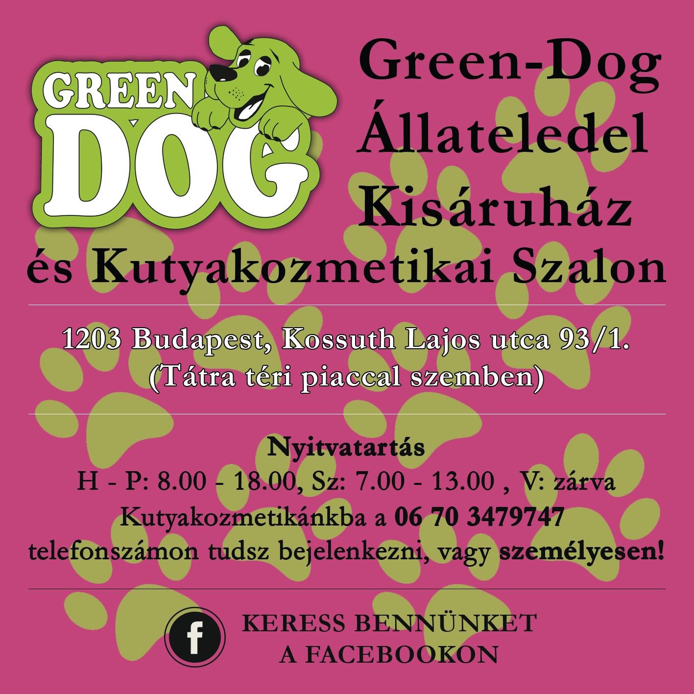 Green-Dog Állateledel Szaküzlet