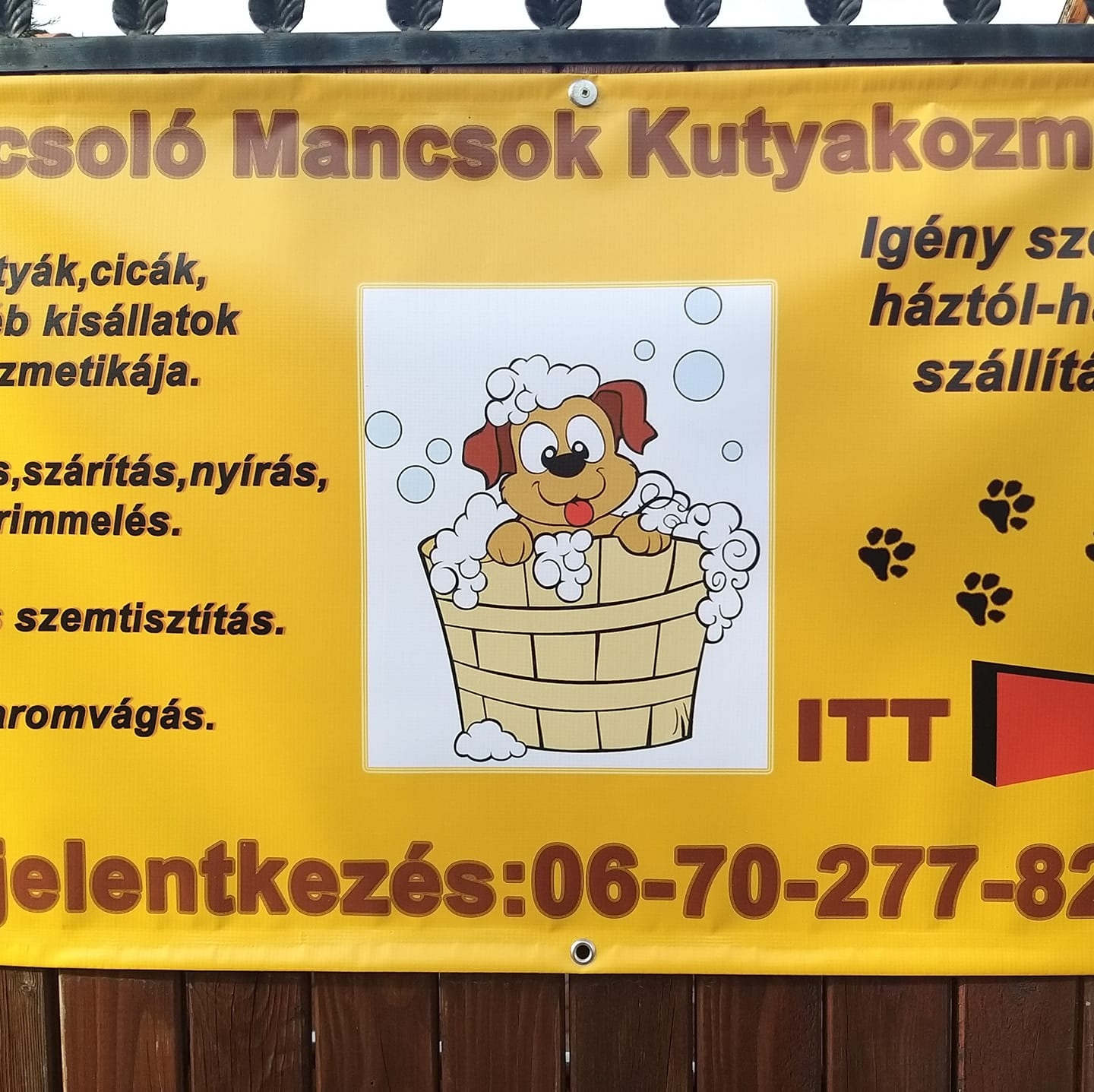 Pancsoló Mancsok Kutyakozmetika