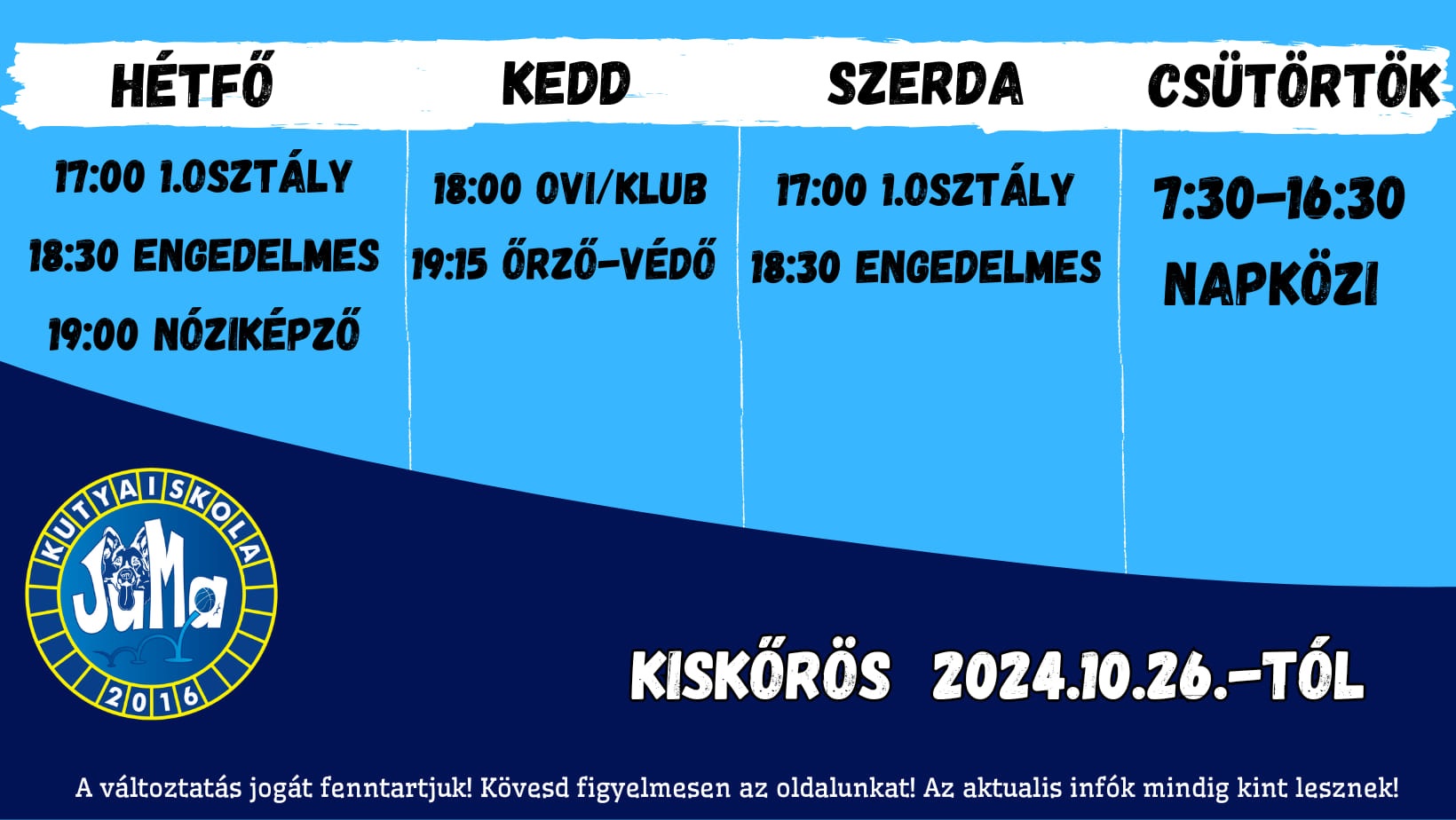 JuMa Kiskőrösi Kutyaiskola